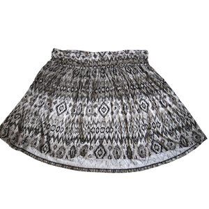 Lane Bryant Womens Skirt 18/20 Aztec Boho Jersey Knit Mini Swing Grey